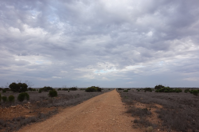 A side road similar to the Eyre Highway in the 1970s. 