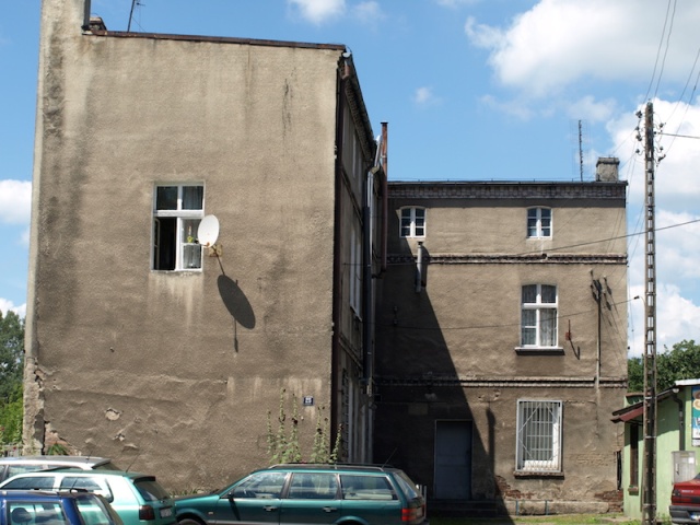 In Gubin, a communist-grey building. 