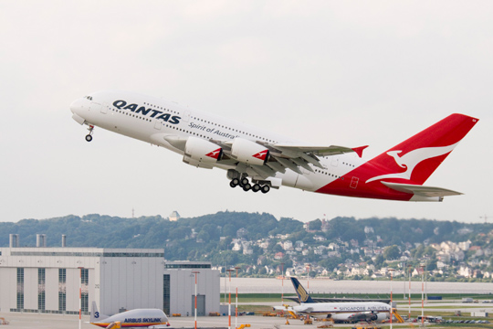 QANTAS A380. Image from Qantas heritage Collection. 